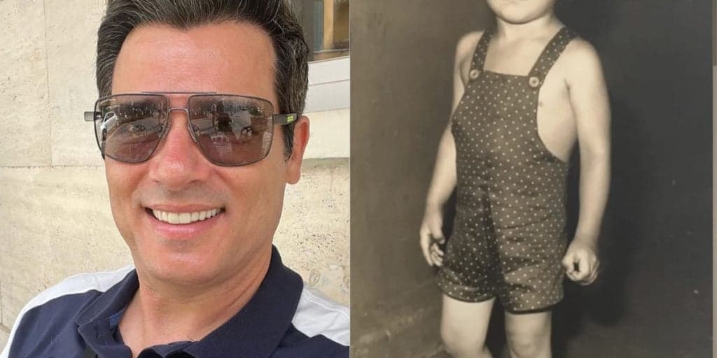 Celso Portiolli entrega vídeo com imagens de quando era novinho e aparência impressiona: "Maravilhoso"