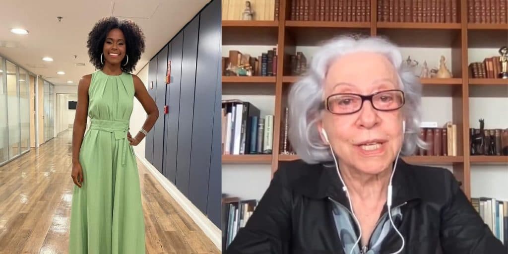 Maju Coutinho e Fernanda Montenegro se encontram em bastidores, trocam recado e vídeo impactante é divulgado