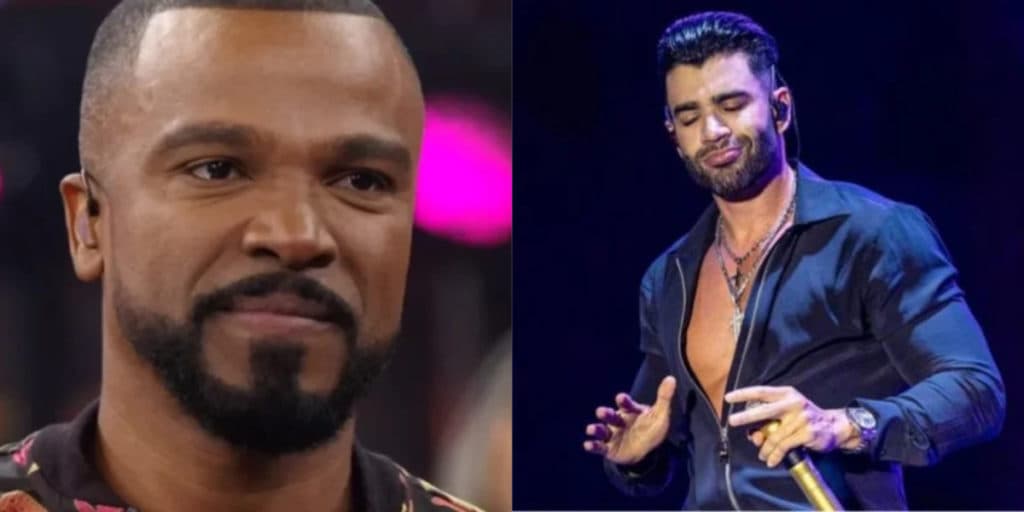 Abraço de Alexandre Pires e Gusttavo Lima confirma boa amizade