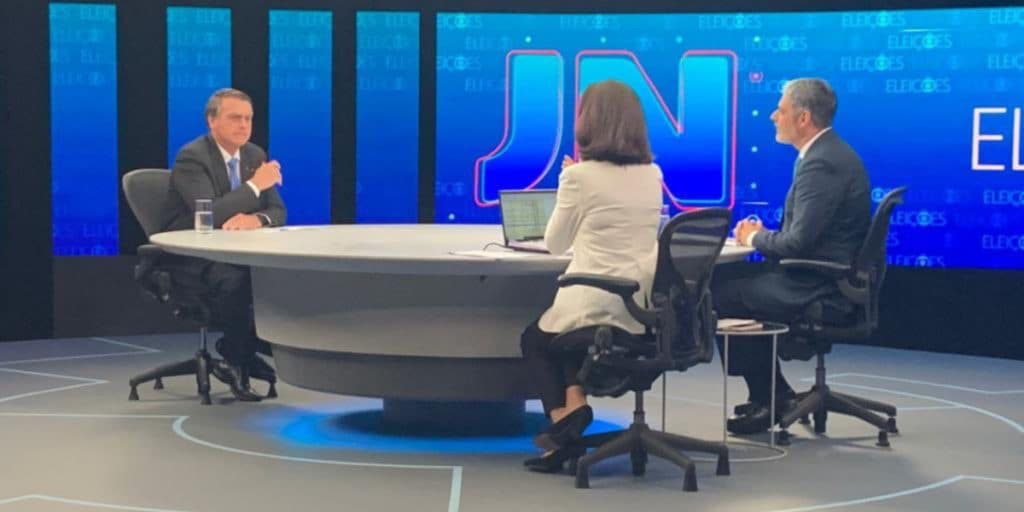 Jornal Nacional explode em audiência com entrevista de Bolsonaro e Globo deixa concorrentes no chinelo