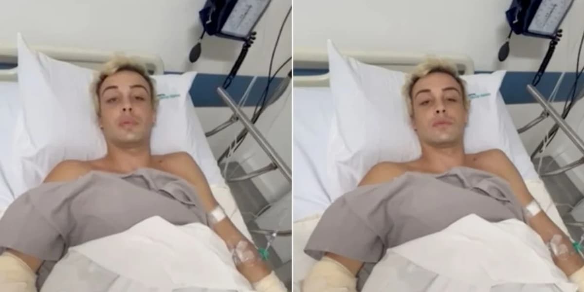 Internado, Bruno Krupp surge em maca hospitalar após atropelar e matar menor - Foto: Reprodução