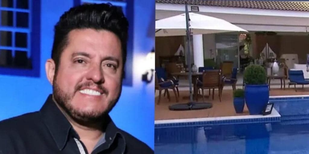 Cantor Bruno, dupla de Marrone, mora em mansão luxuosa que tem até cinema gigantesco; Veja fotos