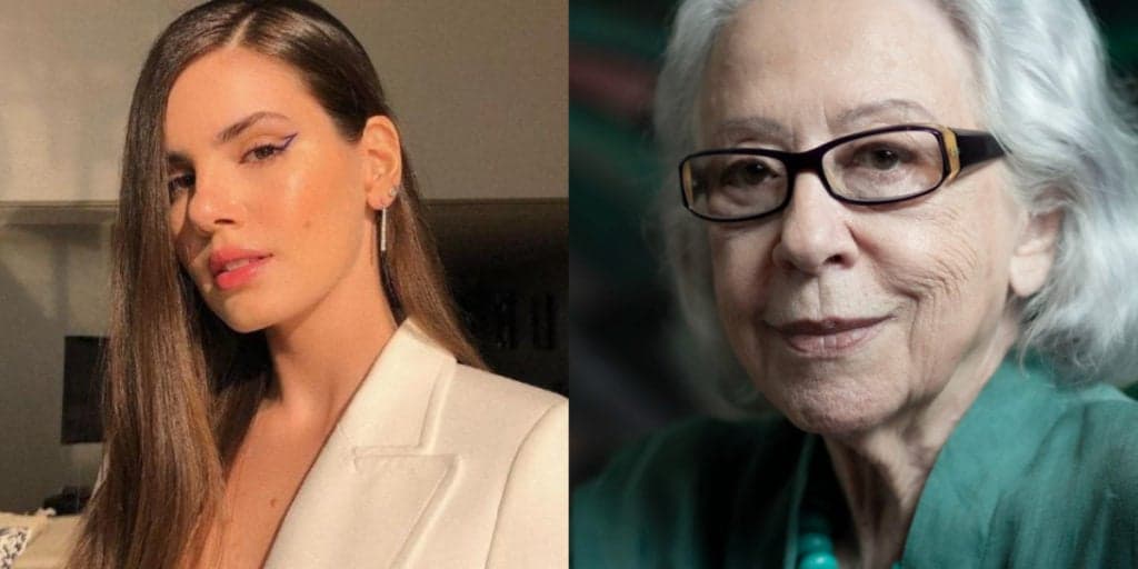 Camila Queiroz não esconde emoção com o que vê de Fernanda Montenegro: "Pensando em como descrever"