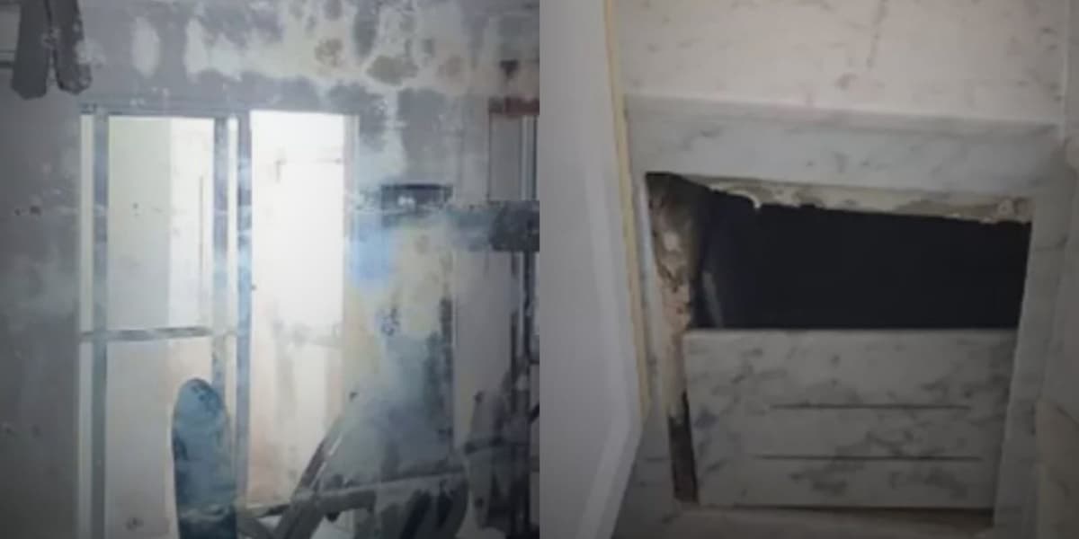 Belo e Gracyanne Barbosa deixaram a casa com uma dívida alta, além de lixo, móveis quebrados e infiltrações (Foto: Reprodução) Belo e Gracyanne Barbosa deixaram a casa com uma dívida alta, além de lixo, móveis quebrados e infiltrações (Foto: Reprodução)