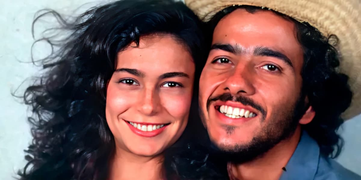 Giovanna Gold e Marcos Palmeira em Pantanal - Foto: Reprodução