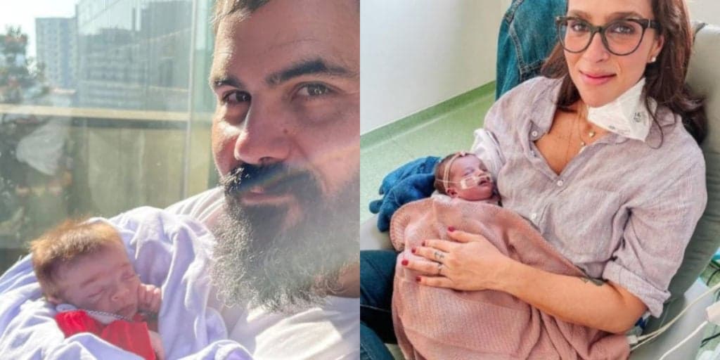 Filha de Juliano Cazarré retorna às pressas para UTI e esposa do ator explica gravidade
