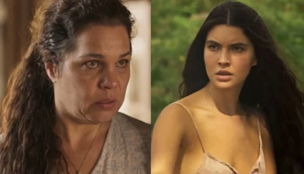 Pantanal - Assustada com selvageria de Juma, Bruaca faz pergunta indiscreta: "Onço ou onça?"