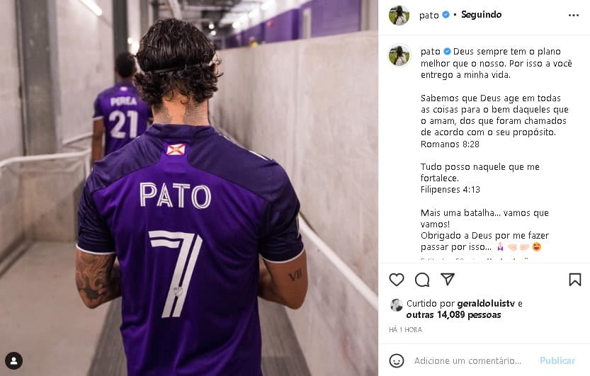 Pato surpreendeu com mensagem reflexiva e desabafo Pato surpreendeu com mensagem reflexiva e desabafo