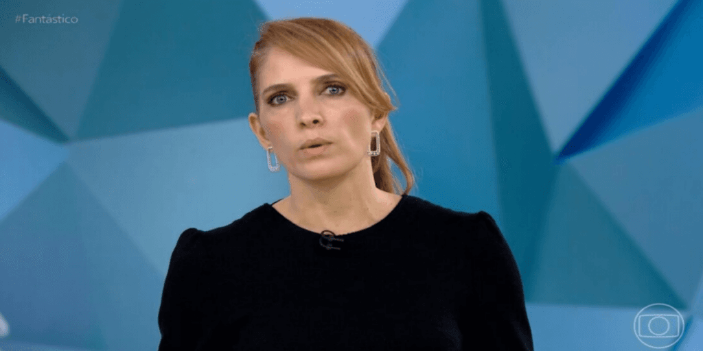 Poliana Abritta abre o "Fantástico" ao vivo e mostra momento exato de assalto em shopping: "Quadrilha especializada"