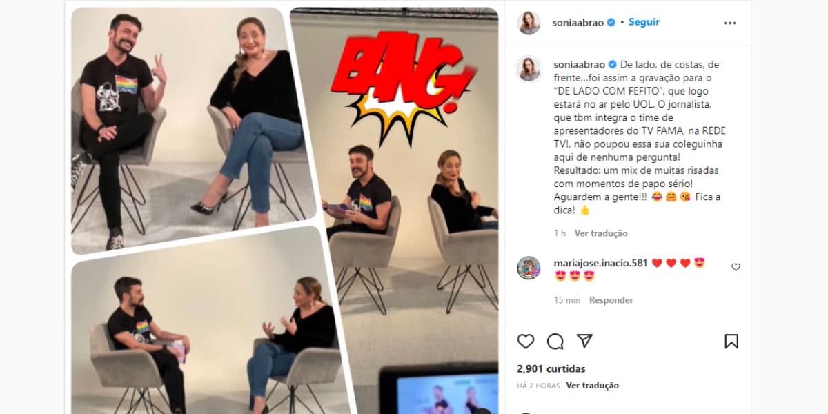 "Papo sério", Sonia Abrão expõe o que famoso jornalista da RedeTV! fez com ela e confirma: "Não poupou"