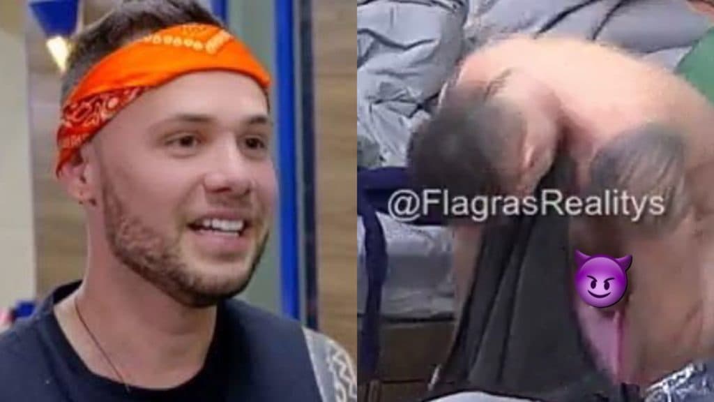 Alex Gallete abaixa a cueca em A Fazenda e acaba mostrando parte íntima sem querer