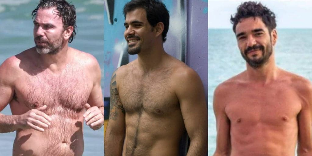 Marcelo Faria, Juliano Cazarré e Caio Blat: atores da Globo que já ficaram nus em filmes e chocaram