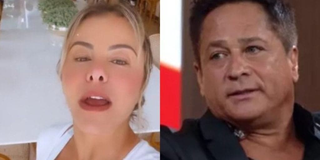Poliana Rocha é interrompida por Leonardo em vídeo e cantor dispara: "Para de bobagem"