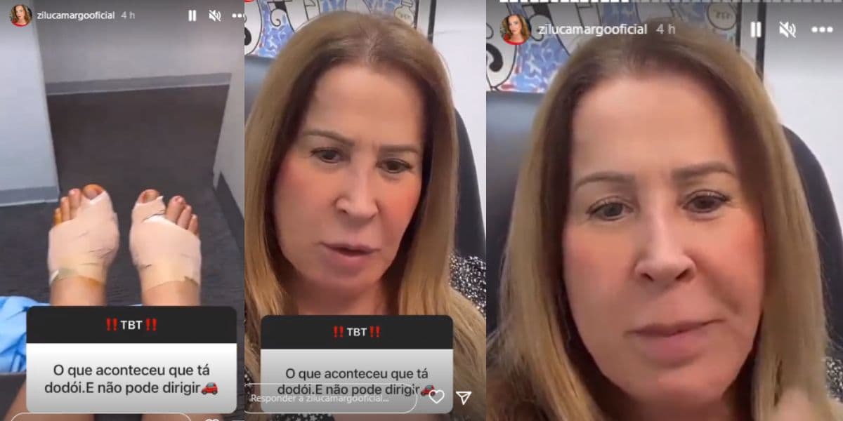 Zilu aparece com os dois pés operados: 'Estou sumida para cuidar da saúde' Zilu aparece com os dois pés operados: 'Estou sumida para cuidar da saúde'