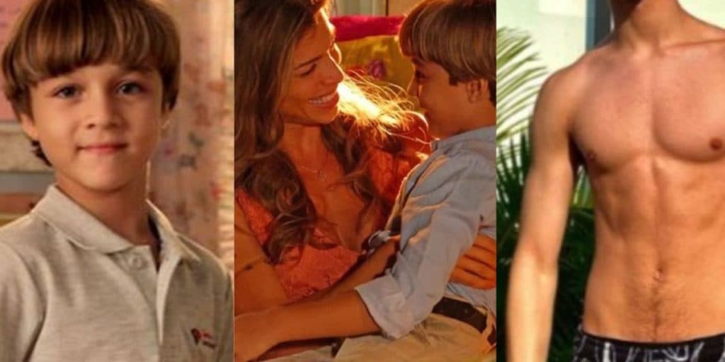 Filho de Grazi Massafera em Flor do Caribe cresceu, se tornou um lindo rapaz e está com um corpão