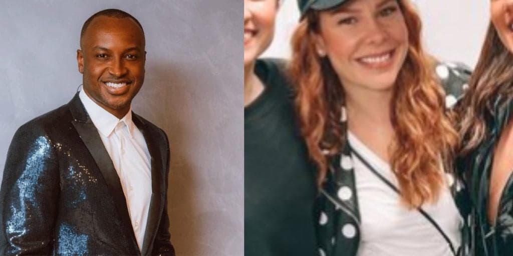 Thiaguinho surge em foto com Fernanda Souza e atual namorada da atriz, e se declara: "Uma lição"