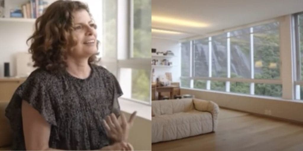 Escritório enorme, 'academia' e vista de tirar o fôlego: discreta, Débora Bloch choca com apartamento luxuoso