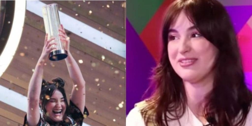 Lays, campeã do Masterchef Brasil, espatifa troféu no reality no chão e faz pedido: "Quero um novinho"