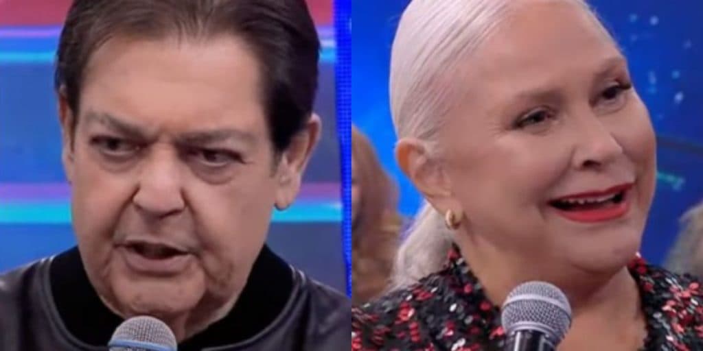 Faustão revira passado de Fafá de Belém e lança alfinetada na Band: "Você gosta mesmo de uma confusão"