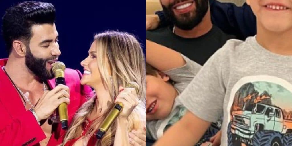 Andressa Suita mostra que filhos estão mais lindos do que nunca em foto rara deles com Gusttavo Lima