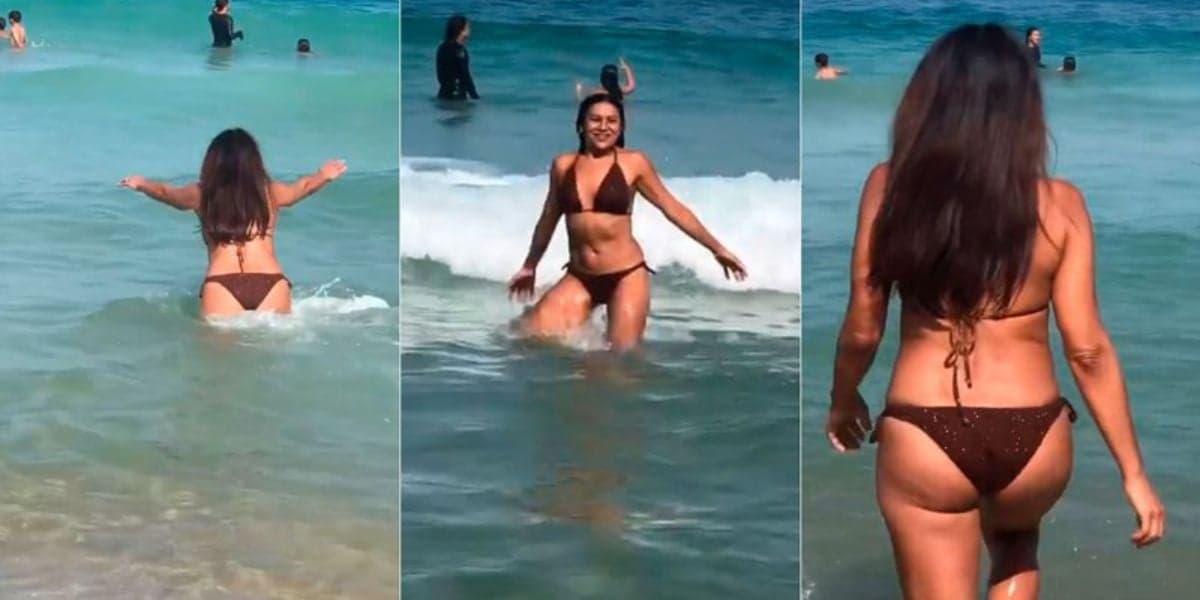 Dira Paes na praia no Rio de Janeiro Dira Paes na praia no Rio de Janeiro