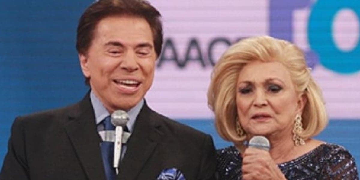 Hebe Camargo ao lado de Silvio Santos (Foto: Divulgação)