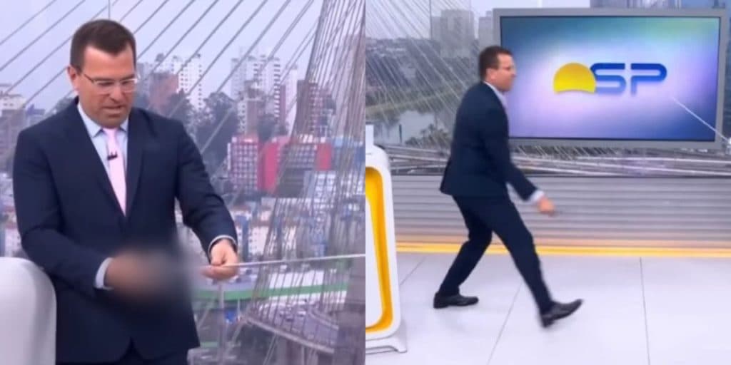 Rodrigo Bocardi 'luta' com espada com repórter e pede para créditos do BDSP subirem: "A gente vai continuar"