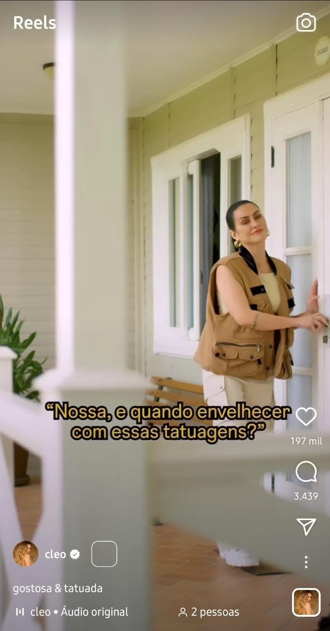 Publicação de Cleo Pires (Foto: Divulgação)