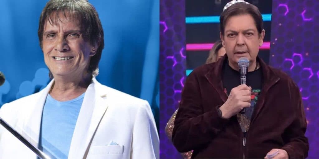 Roberto Carlos revira passado e surpreende ao divulgar foto raríssima com Faustão: "Ao lado"