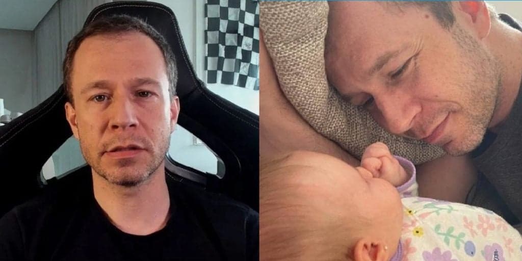 Lutando contra o câncer, filha de Tiago Leifert surge em vídeo raro e comove o público: "Olha que linda"