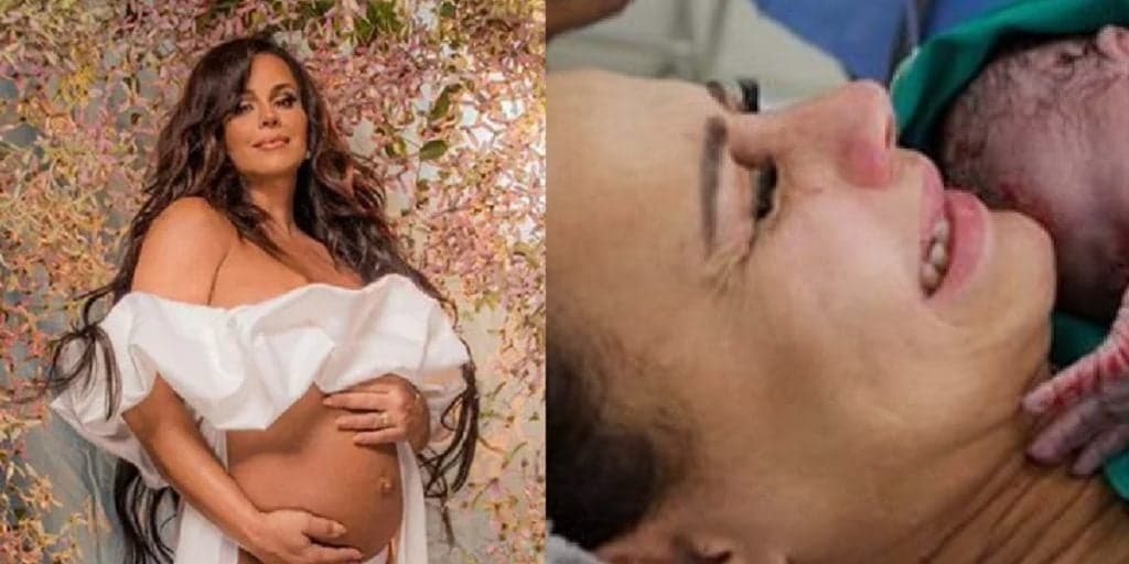 Sogra de Viviane Araújo expõe clique inédito do neto recém nascido e se surpreende: “A cara do pai”
