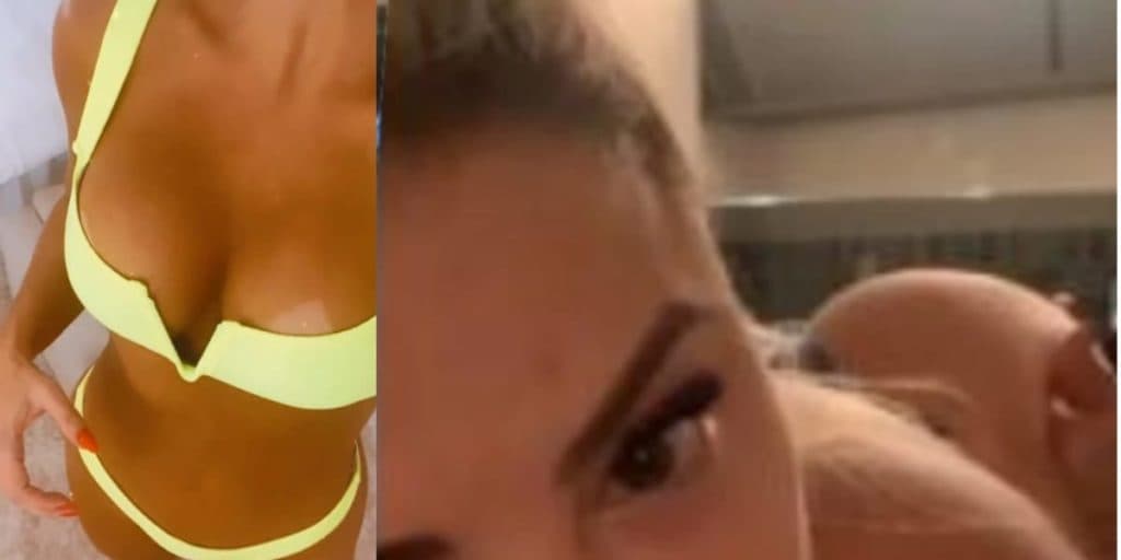 Só de calcinha, bumbum gigante sendo massageado e corpão: Poliana Rocha é uma das mais lindas do país