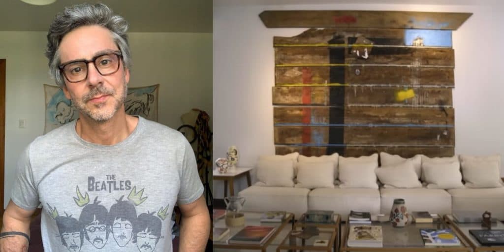 Alexandre Nero abre portas de casa luxuosa com sua própria 'exposição' de arte e decoração exótica; fotos