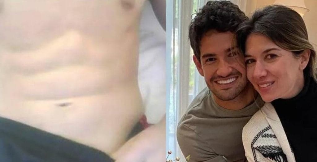 Nude de Alexandre Pato, marido de Rebeca Abravanel, já vazou uma vez e deixou muita gente pasma