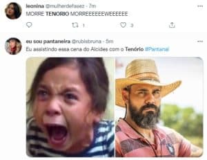 Pantanal - Tenório (Murilo Benício) molesta Alcides (Juliano Cazarré) e Brasil para em choque; audiência da novela explode (Foto: Reprodução / Twitter) Pantanal - Tenório (Murilo Benício) molesta Alcides (Juliano Cazarré) e Brasil para em choque; audiência da novela explode (Foto: Reprodução / Twitter)