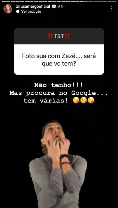 A famosa ainda falou de Zezé Di Camargo e deu recado (Foto: Reprodução/ Instagram)