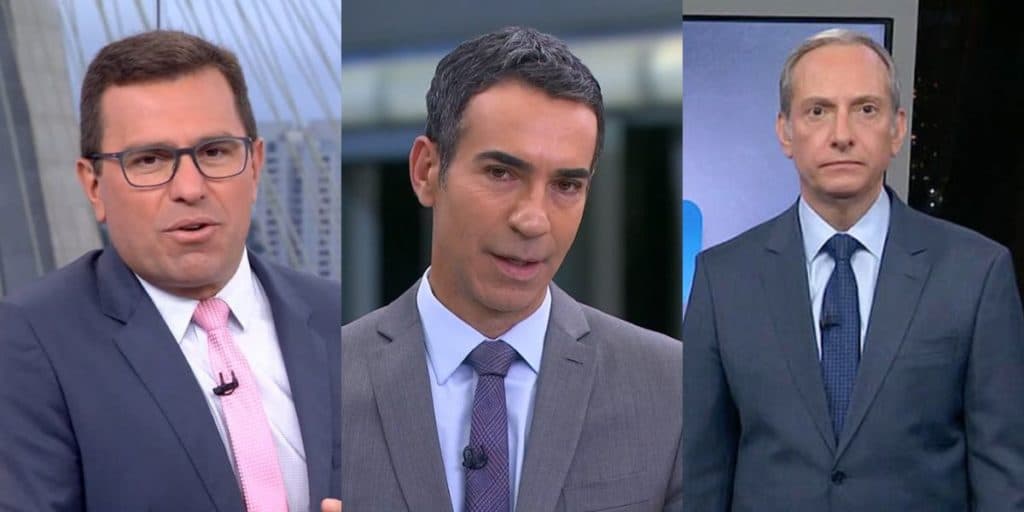 Em dia de luto nos telejornais da Globo, Bocardi, Tralli e Burnier sobem que nem foguete: Audiências 21/9