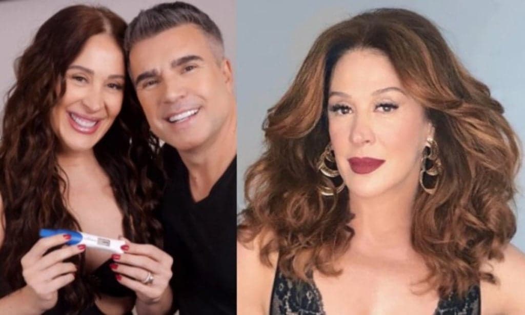Grávida aos 55 anos, Claudia Raia deixa aparecer barriguinha: "Eu e meu bebê"