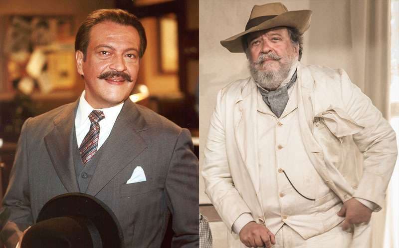 Antes e depois dos atores de O Cravo e a Rosa (Imagem: Montagem)