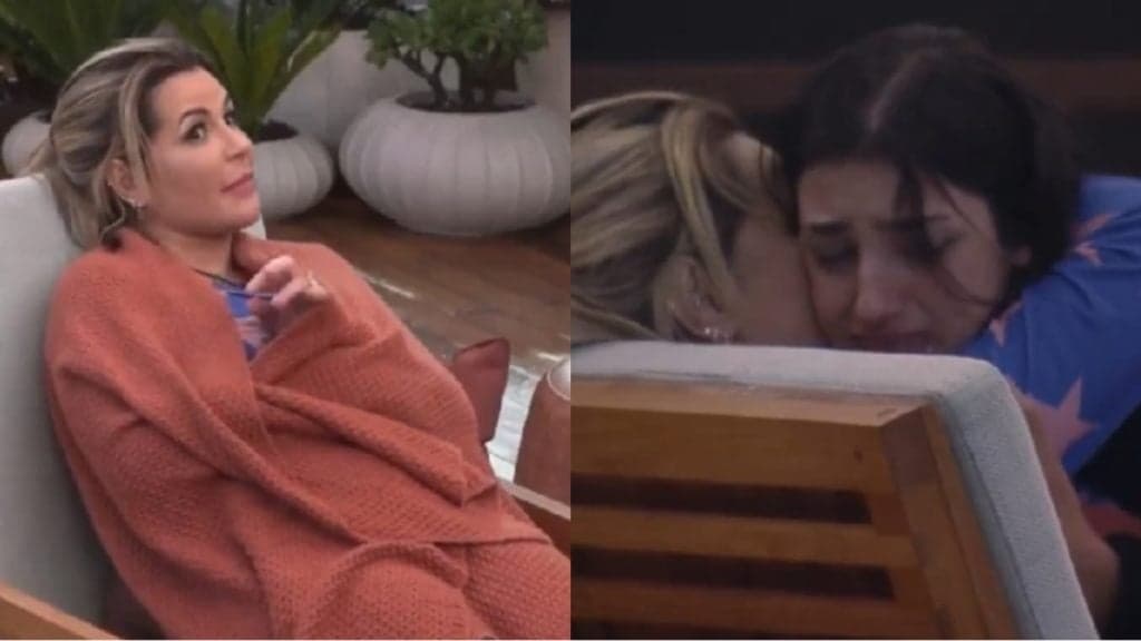A Fazenda 14 - Deolane banca a mãezona e consola Bia aos prantos: "Medo de falar as coisas pra você"