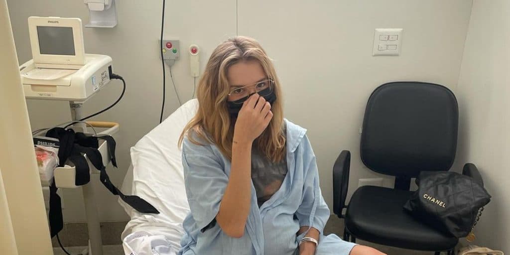 Isabela Scherer fica nervosa e vai para hospital com pressão alta