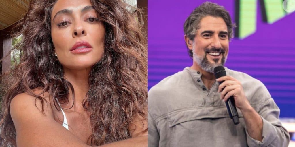 Marcos Mion divulga registro com Juliana Paes e faz anúncio: "Estamos passando pra avisar"