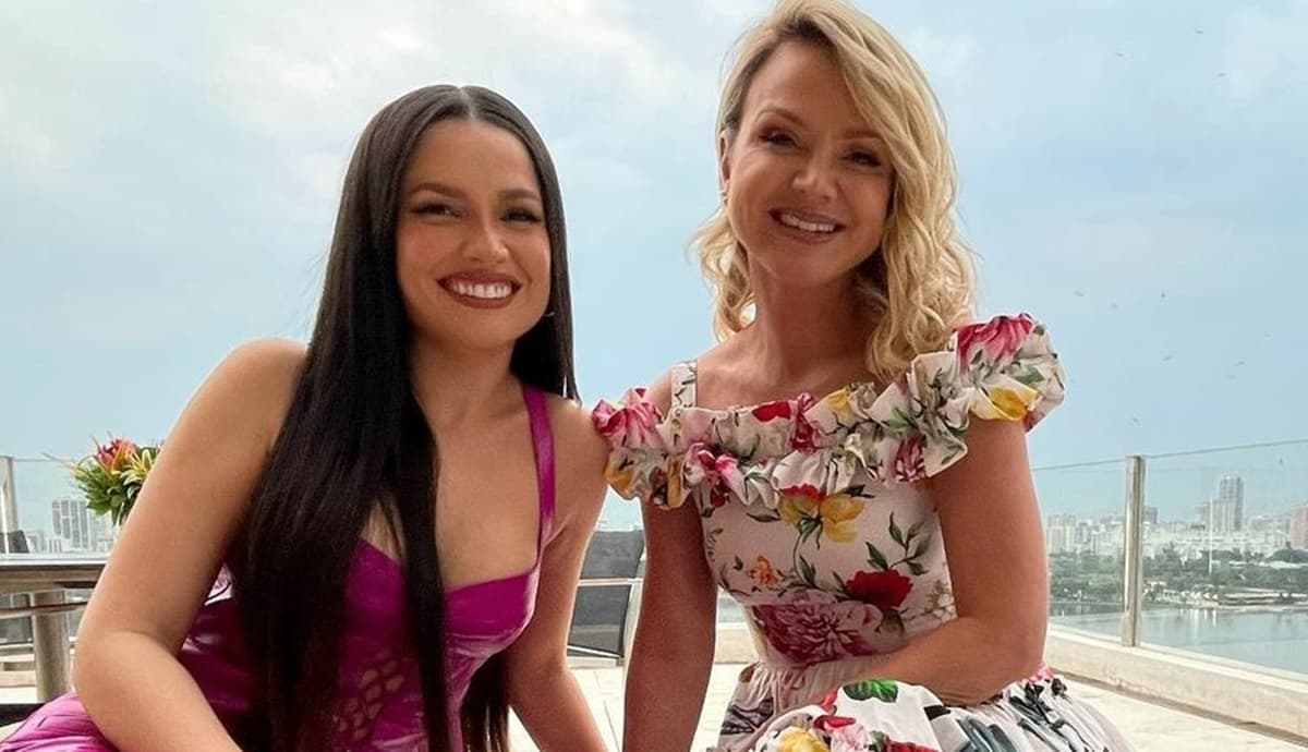 Juliette ao lado de Eliana, em spoiler dado pela apresentadora no Instagram do que vem por aí