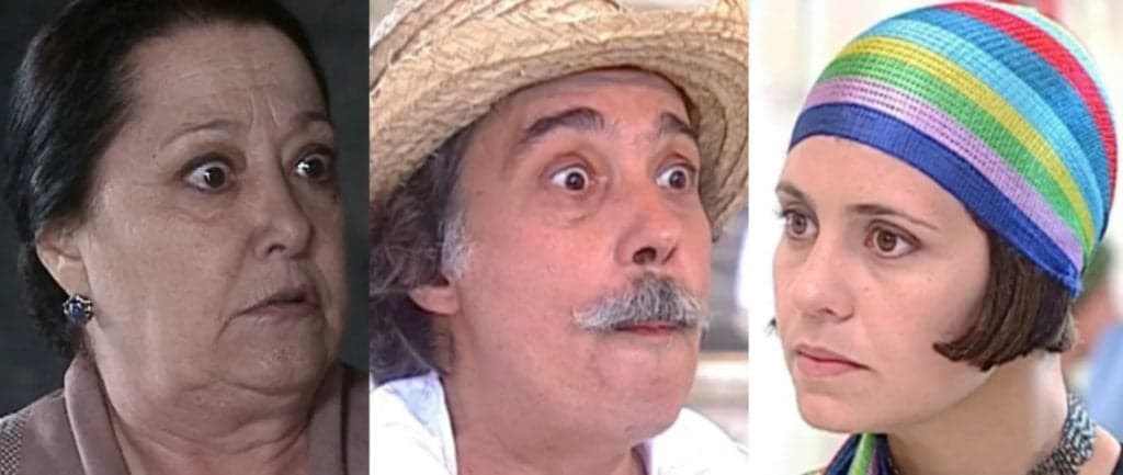 O Cravo e a Rosa - Após Calixto apagar fogaréu de Mimosa, ela dedura o roceiro para Catarina: "Não me toque"