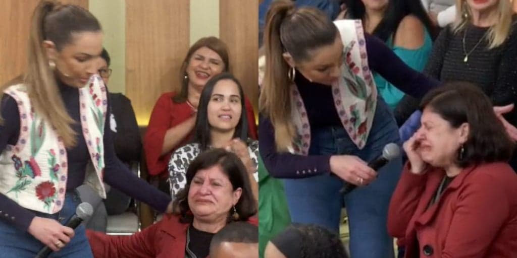 Patrícia Poeta inicia Encontro com mulher chorando na plateia e dá recado: "Queria dizer pra senhora"