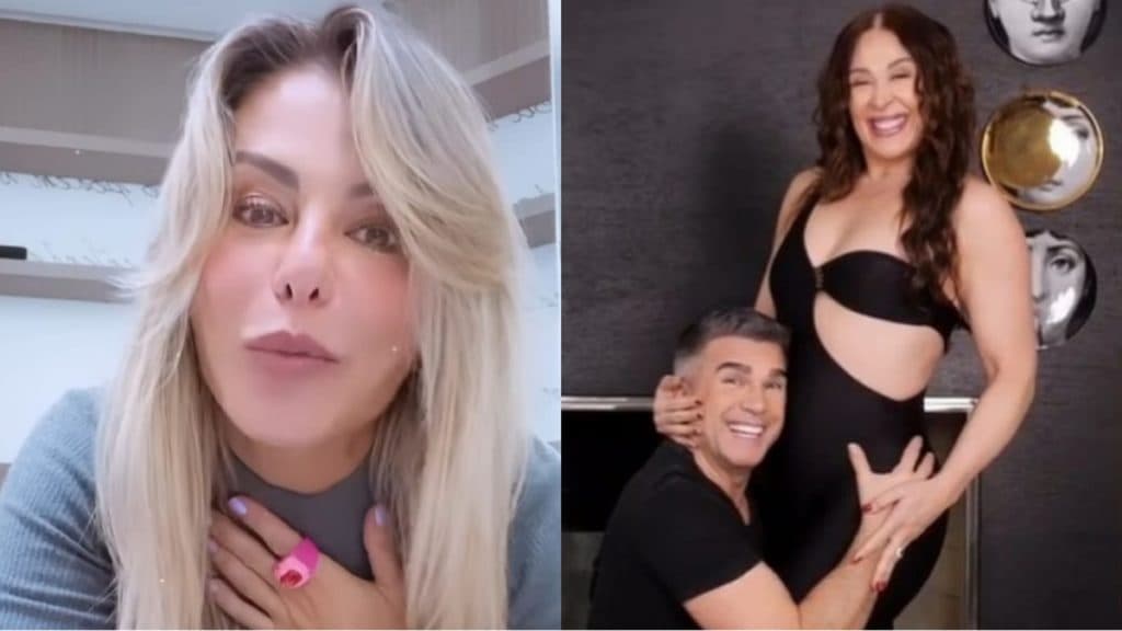 Poliana Rocha, mulher de Leonardo, vê notícia de gravidez de Claudia Raia aos 55 e assume vontade: "Animei"