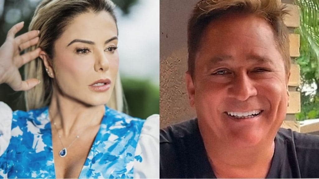 Leonardo surge de sunga rodeado por amigos e recebe recado de Poliana Rocha: “Eita”