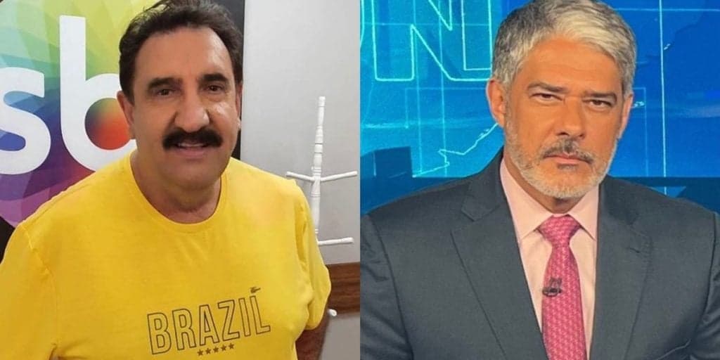 Ratinho critica a Globo ao vivo no SBT; Bonner se revolta no Jornal Nacional e detona Bolsonaro: “Despreza”