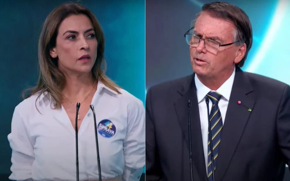 Soraya atacou Bolsonaro durante debate no SBT (Foto: Reprodução)