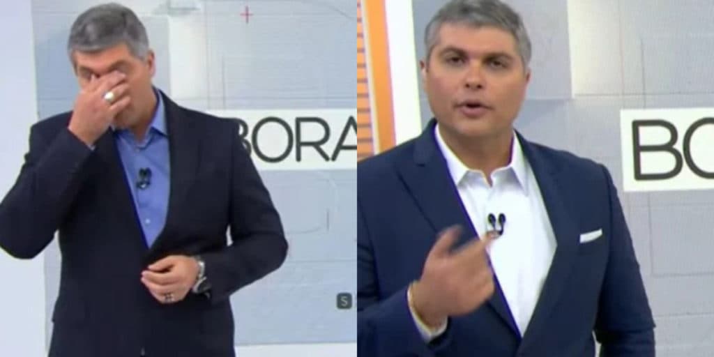 Joel Datena não escondeu sua irritação na Band e impediu repórter de voltar ao ar: "Não consigo me controlar"